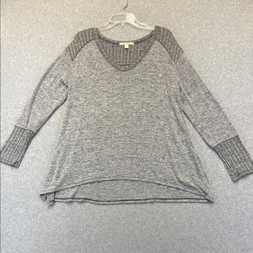 Miami Gray Long Sleeve Top